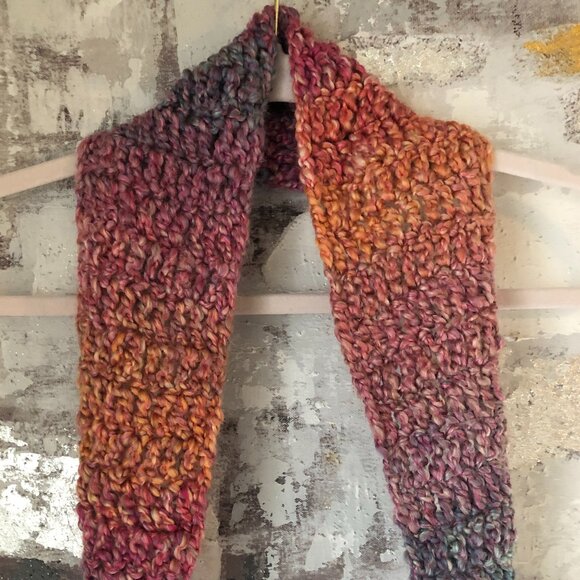 VTG Free People Hand Knit Infinity Scarf - Picture 3 of 10